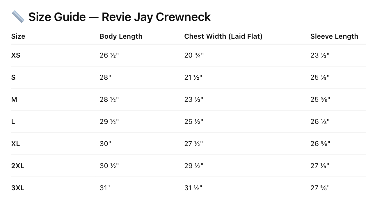 Revie Jay Signature Cranberry Crewneck